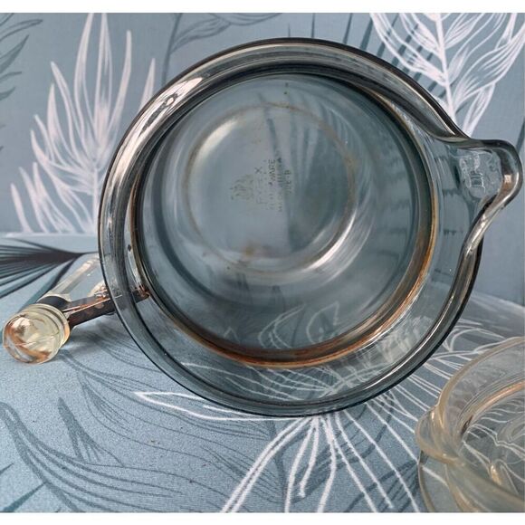 Vintage Pyrex Flameware Glass Coffee Tea Percolator Pot 7826 B Pot & Lid Only - Picture 9 of 10